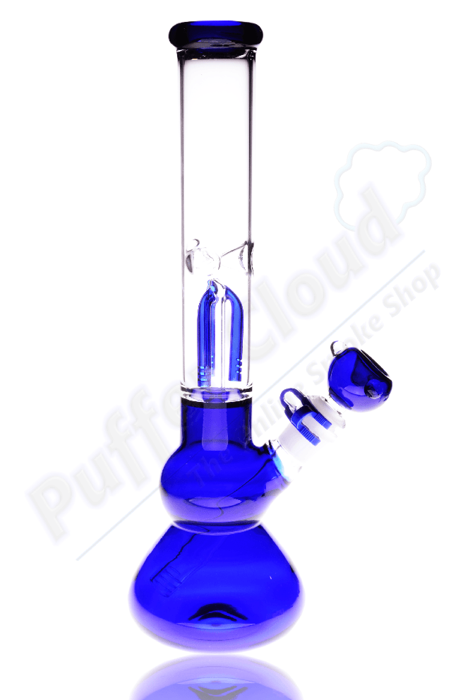 3 Arm Tree Perc Beaker Water Pipe w/ Ice Catcher - 12" - Puffer Cloud | The World's Best Online Smoke and Head Shop