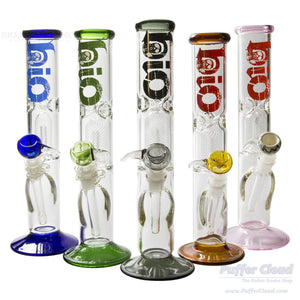 12" Bio Single Dome Percolator Straight Water Pipe - Puffer Cloud | The World's Best Online Smoke and Head Shop