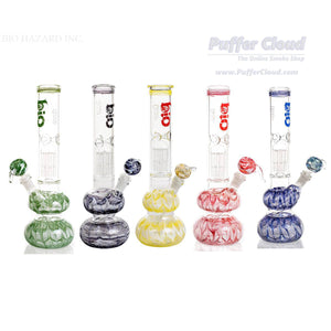 14" Bio Double Bubble Water Pipe w/ Tree Perc - Puffer Cloud | The World's Best Online Smoke and Head Shop