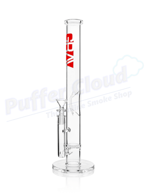 16" GRAV Straight Base Water Pipe w/ Disc Perc - Clear - Puffer Cloud | The World's Best Online Smoke and Head Shop