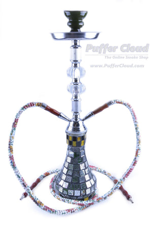 20" Two Hose Aztec Hookah - Puffer Cloud | The World's Best Online Smoke and Head Shop