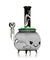 9" XL Cauldron Bong By HEMPER