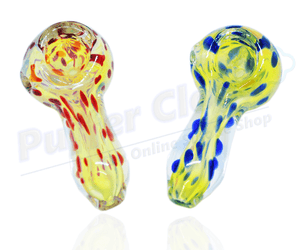 3" Fumed Speckle Spoon Hand Pipe - Puffer Cloud | The World's Best Online Smoke and Head Shop