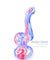4" Mini Blue & Red Swirl Sherlock Bubbler - Puffer Cloud | The World's Best Online Smoke and Head Shop