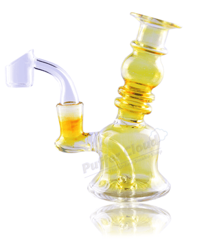 5" Yellow Fumed Dab Rig - Puffer Cloud | The World's Best Online Smoke and Head Shop