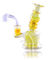 5" Yellow Fumed Dab Rig - Puffer Cloud | The World's Best Online Smoke and Head Shop