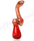 7" Fire Swirl Sherlock Bubbler w/ Raked Glass Design - Puffer Cloud | The World's Best Online Smoke and Head Shop
