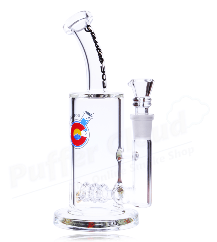 8" Triple Shower Head Perc Inline Rig By Glasslab 303 - Puffer Cloud | The World's Best Online Smoke and Head Shop