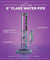 8" Grav Labs Flare Base Water Pipe With Fixed Downstem - Puffer Cloud | The World's Best Online Smoke and Head Shop