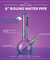 8" Grav Labs Round Base Water Pipe - Clear Glass - Puffer Cloud | The World's Best Online Smoke and Head Shop