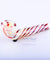 Clear Snubby Gandalf Hand Pipe w/ Red Swirls - Puffer Cloud | The World's Best Online Smoke and Head Shop