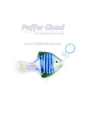 3" Fishy Chillum - Puffer Cloud | The World's Best Online Smoke and Head Shop