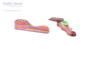 3.5" Wooden Rainbow Hand Pipe - Puffer Cloud | The World's Best Online Smoke and Head Shop