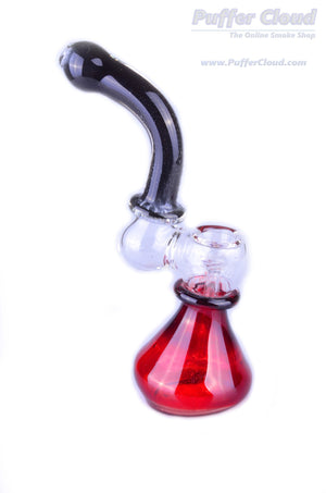 8" Sherlock Bubbler w/ Frit Design - Puffer Cloud | The World's Best Online Smoke and Head Shop