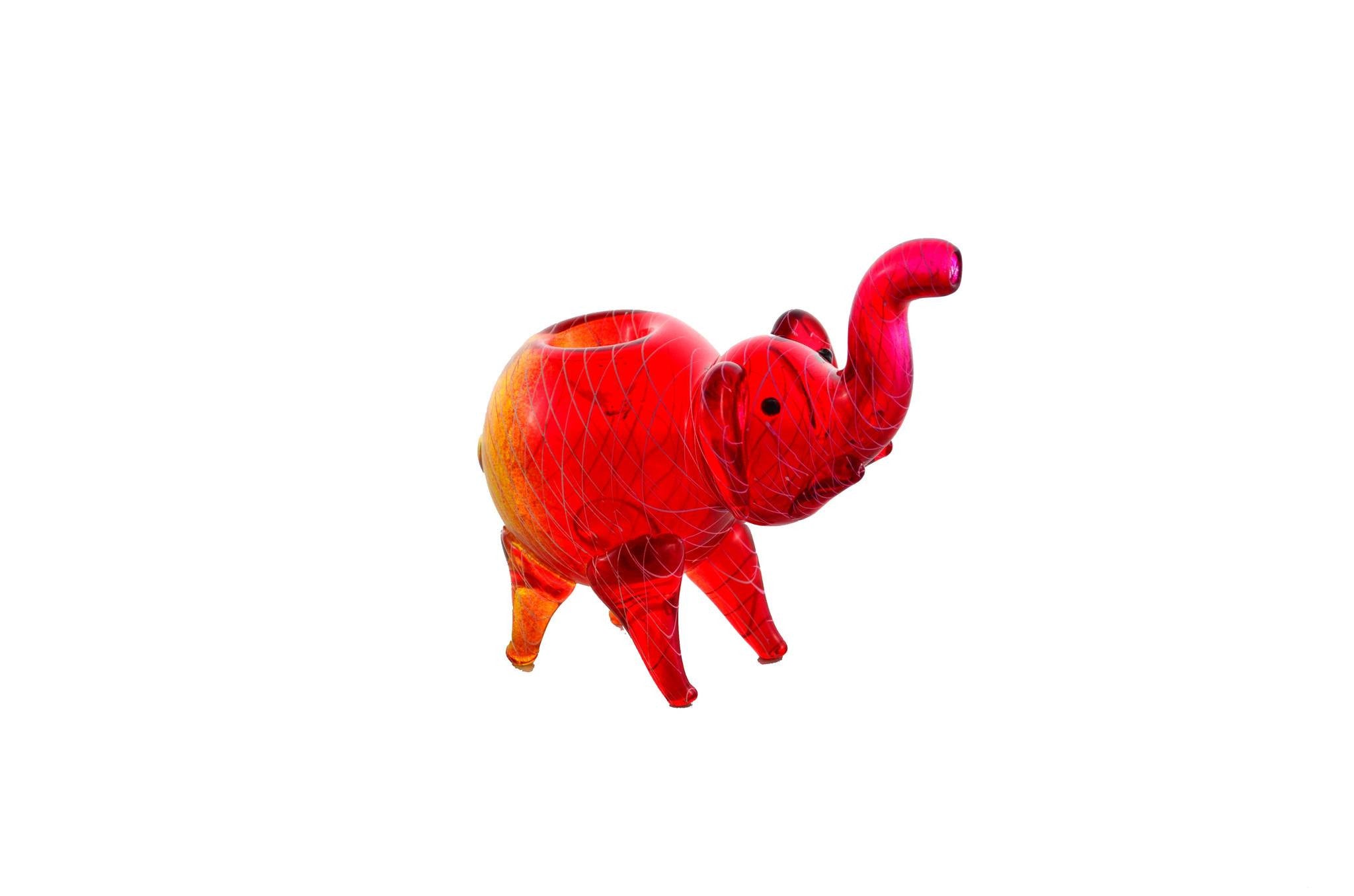 Glass Elephant Pipe - Puffer Cloud | The World's Best Online Smoke and Head Shop