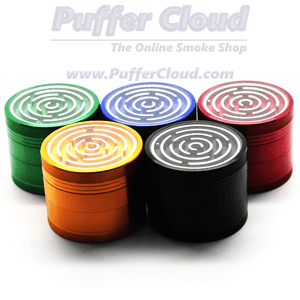 4-Piece Metal Maze Game Grinder - 63mm - Puffer Cloud | The World's Best Online Smoke and Head Shop
