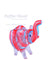 Striped Elephant Hand Pipe - Puffer Cloud | The World's Best Online Smoke and Head Shop