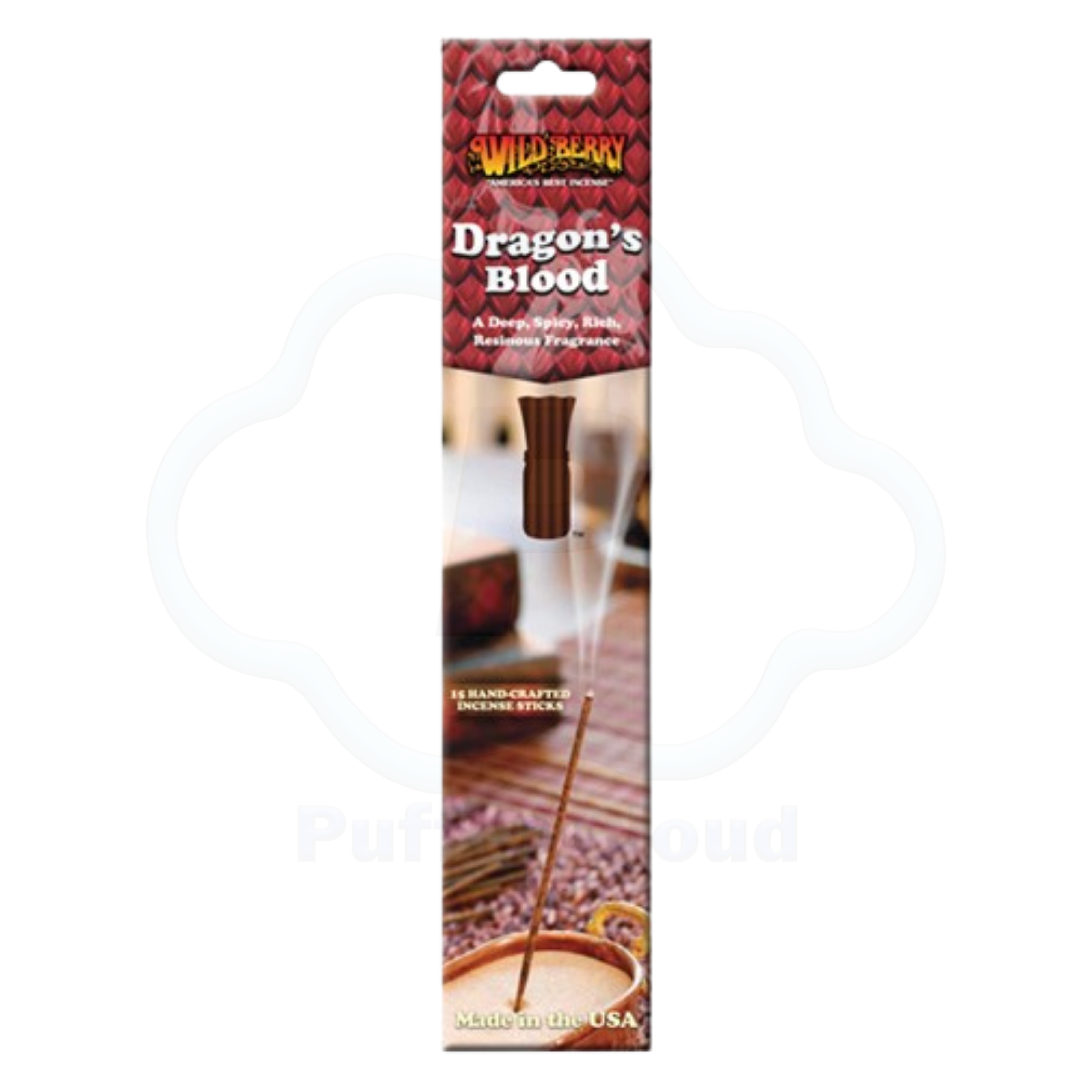 Dragon's Blood Incense Sticks By Wild Berry - 15 Pack