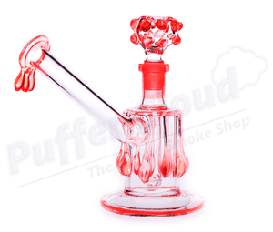 14mm Drippy Glass Bubbler - Puffer Cloud | The World's Best Online Smoke and Head Shop