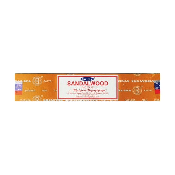 Satya Sandalwood 15g Incense - 12 Sticks - Puffer Cloud | The World's Best Online Smoke and Head Shop