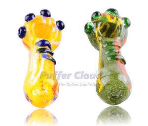 4.5" Marble Zigzag Spoon Pipe - Puffer Cloud | The World's Best Online Smoke and Head Shop