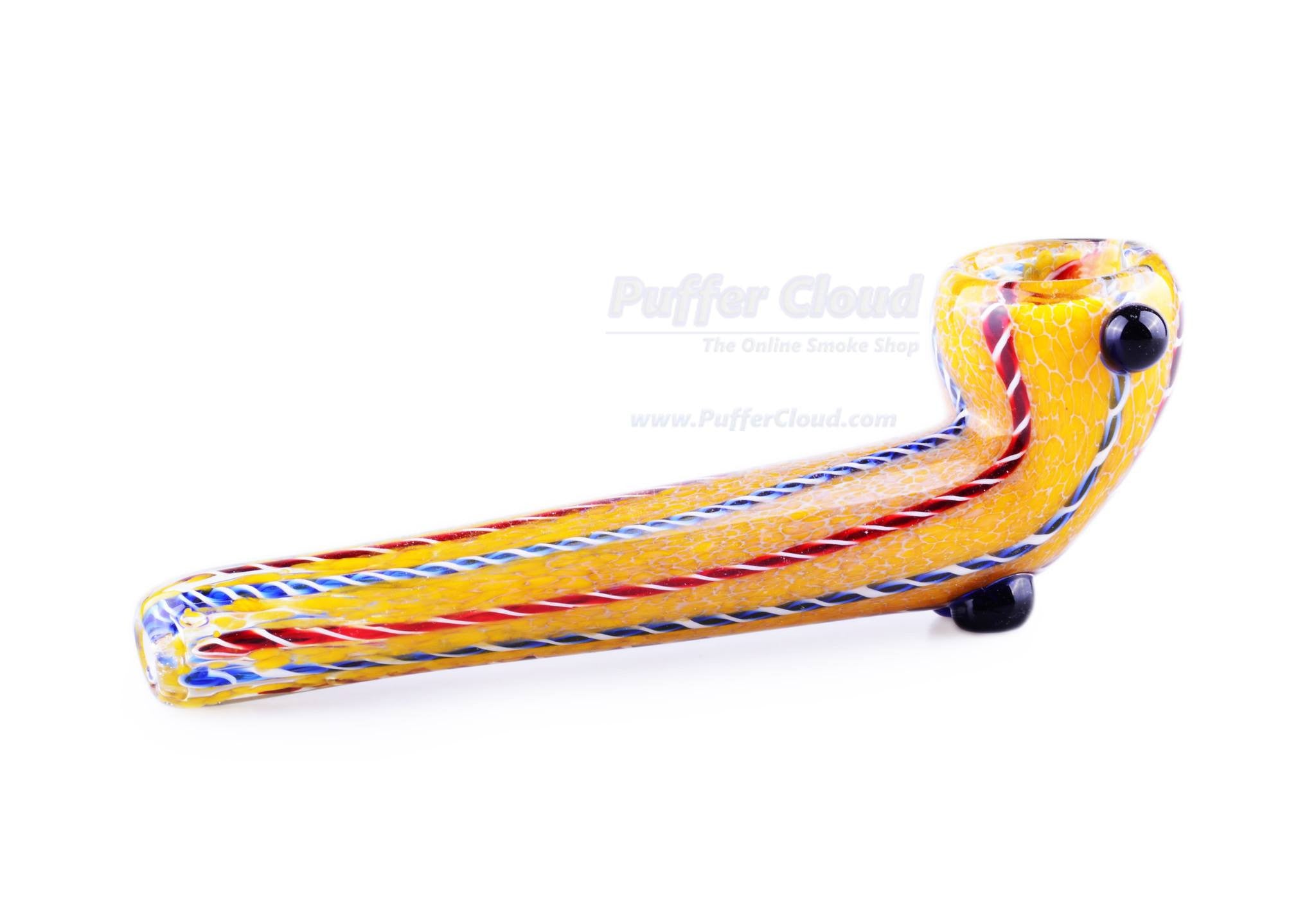 Yellow Snubby Gandalf Hand Pipe - Puffer Cloud | The World's Best Online Smoke and Head Shop