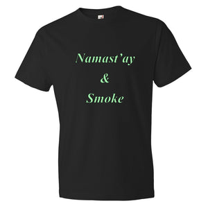 Men's Namast'ay & Smoke T-Shirt - Puffer Cloud | The World's Best Online Smoke and Head Shop