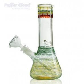 Biohazard Glass 10" Beaker Water Pipe - Raked - Puffer Cloud | The World's Best Online Smoke and Head Shop
